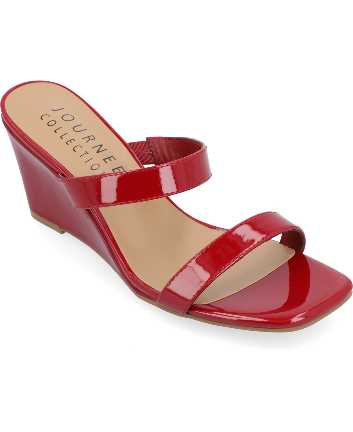 Journee Collection Tru Comfort Foam Clover Wedge Sandal In Red