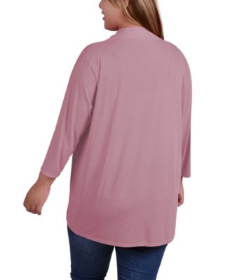 売れ筋商品|||ニューヨークコレクション ニット&セーター アウター レディース Plus Size Draped Open-Front Cardigan Sweater Oatmeal NY Collection Plus Size Draped Open-Front Cardigan Sweater