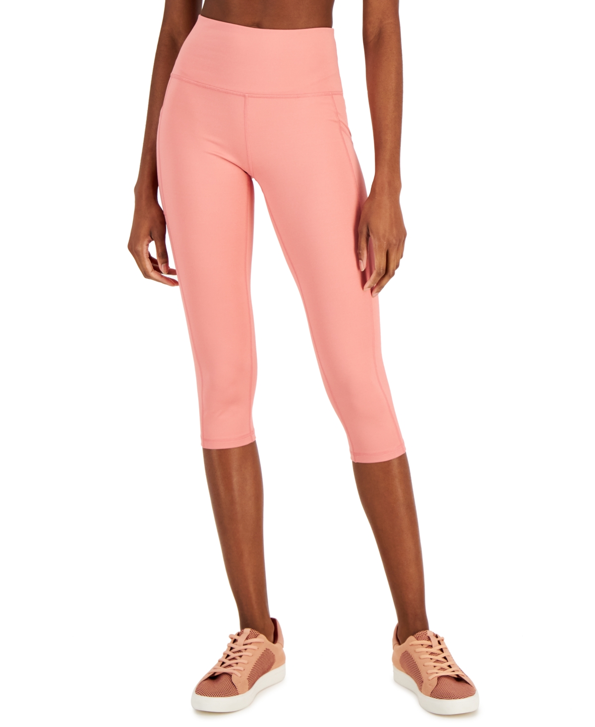 Id Ideology Women's Compression High-Rise Side-Pocket Cropped