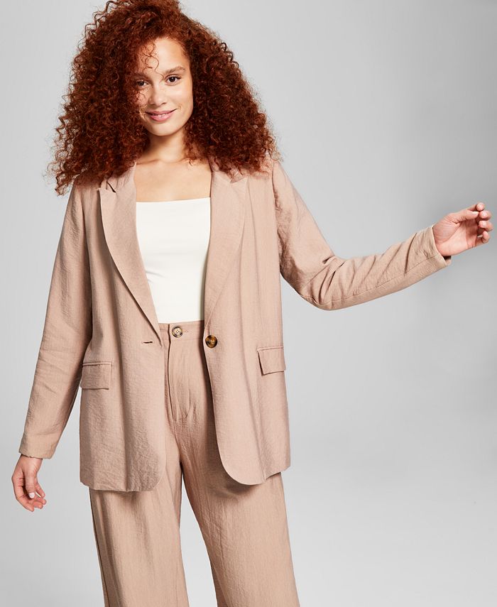 And Now This - Women's One-Button Oversized Blazer