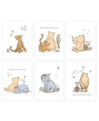 Disney Baby Classic Pooh Unframed Nursery/Child Wall Art