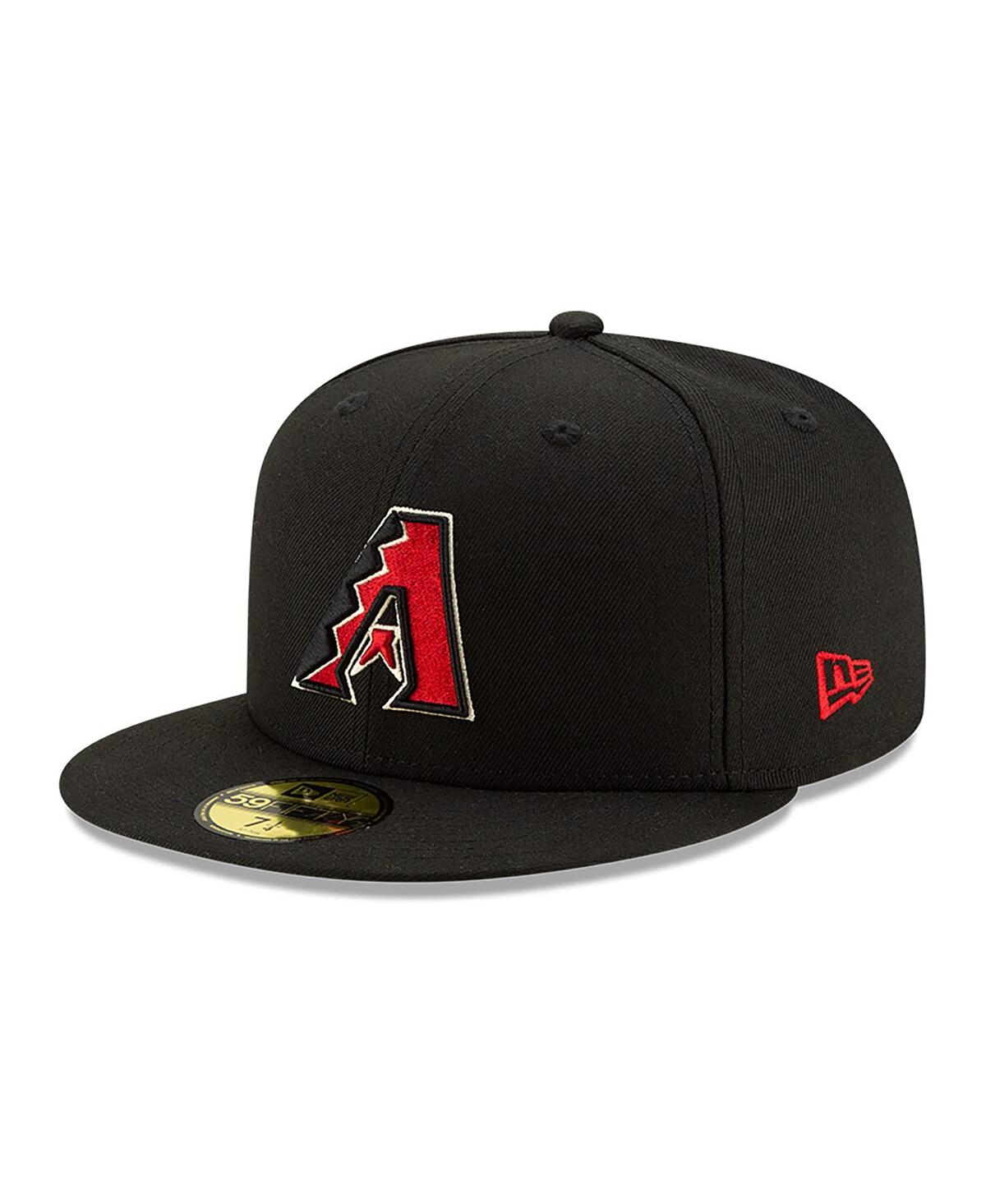 Shop New Era Men's  Black Arizona Diamondbacks 25th Anniversary 59fifty Fitted Hat