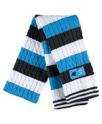 Women's Carolina Panthers Striped Scarf and Gloves Set
