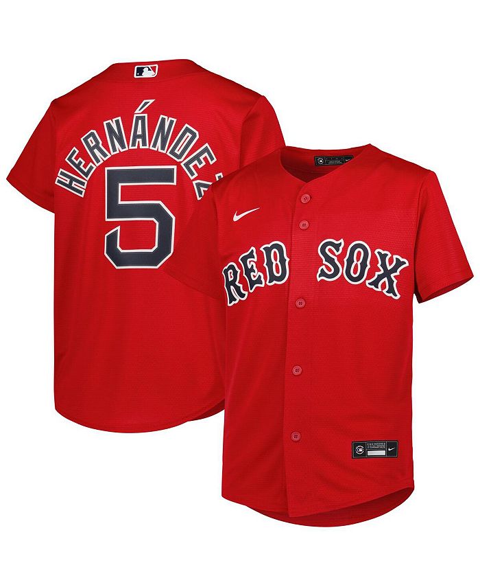 Youth Boston Red Sox Enrique Hernandez Nike White Alternate Replica Player  Jersey