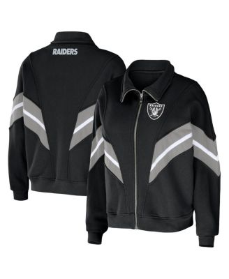 Lids Las Vegas Raiders WEAR by Erin Andrews Women's Plus Full-Zip Hoodie -  Heather Gray