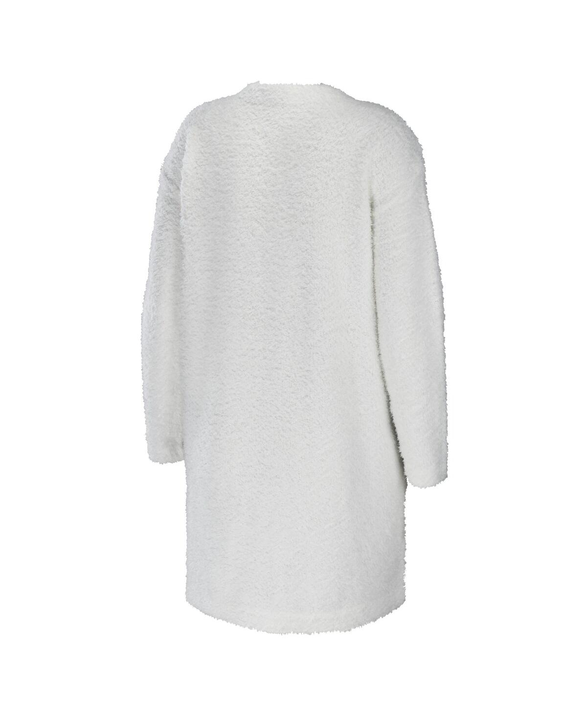 Shop Wear By Erin Andrews Women's  Cream New Orleans Saints Cozy Lounge Cardigan Sweater
