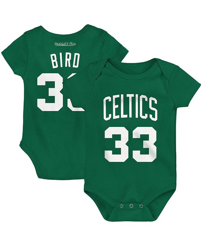 Men's Mitchell & Ness Larry Bird Kelly Green Boston Celtics Name