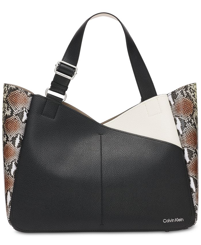 Calvin Klein Zoe Colorblock Tote with Pouch & Reviews - Handbags &  Accessories - Macy's