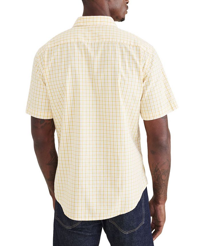 Dockers Men's Short-Sleeve Casual Plaid Woven Shirt & Reviews - Casual ...