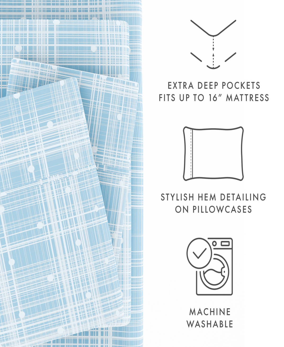 ienjoy Home The Timeless Classics Premium Ultra Soft Pattern 4-Pc. Sheet Set