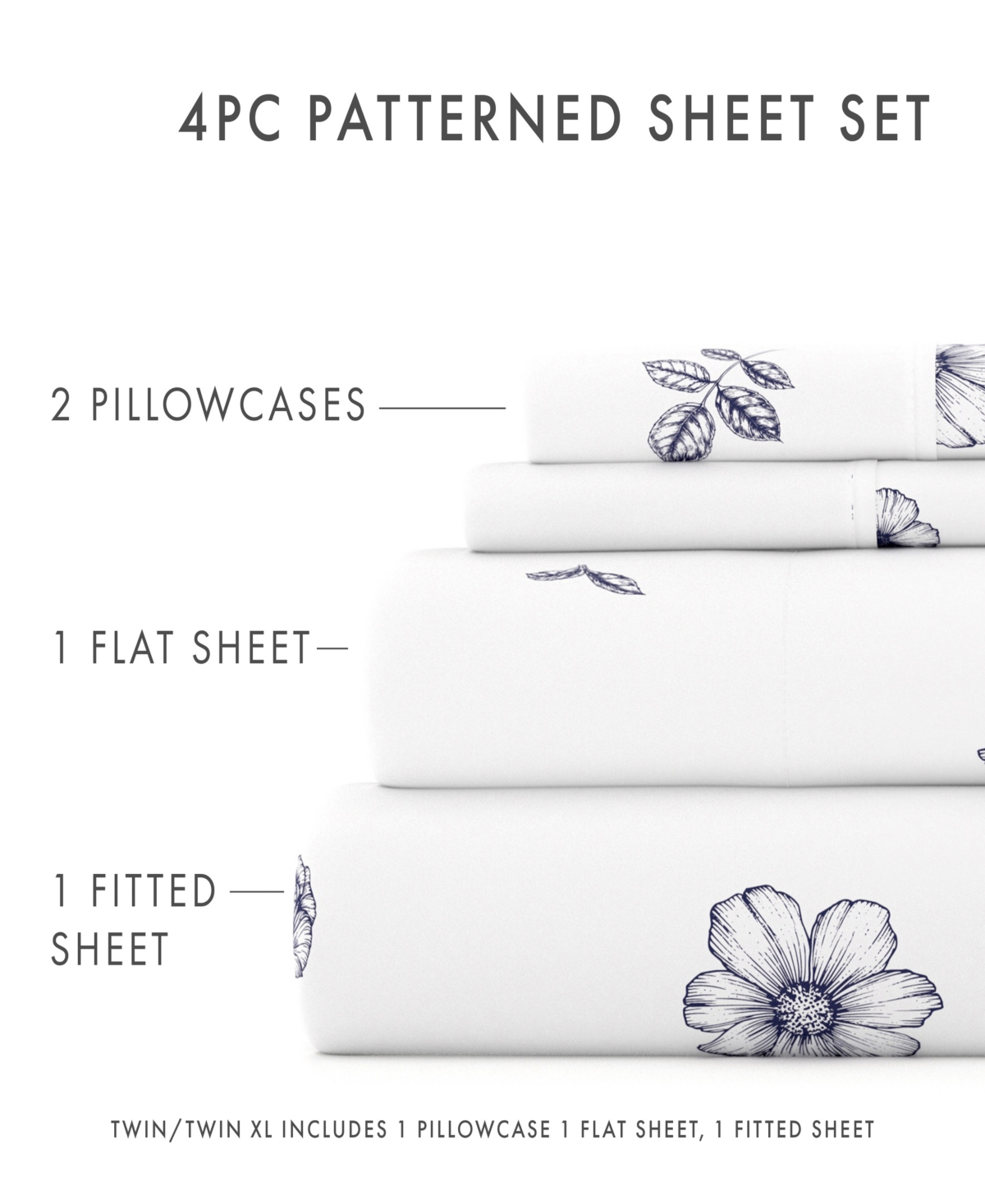 ienjoy Home The Boho & Beyond Premium Ultra Soft Pattern 4-Pc. Sheet Set