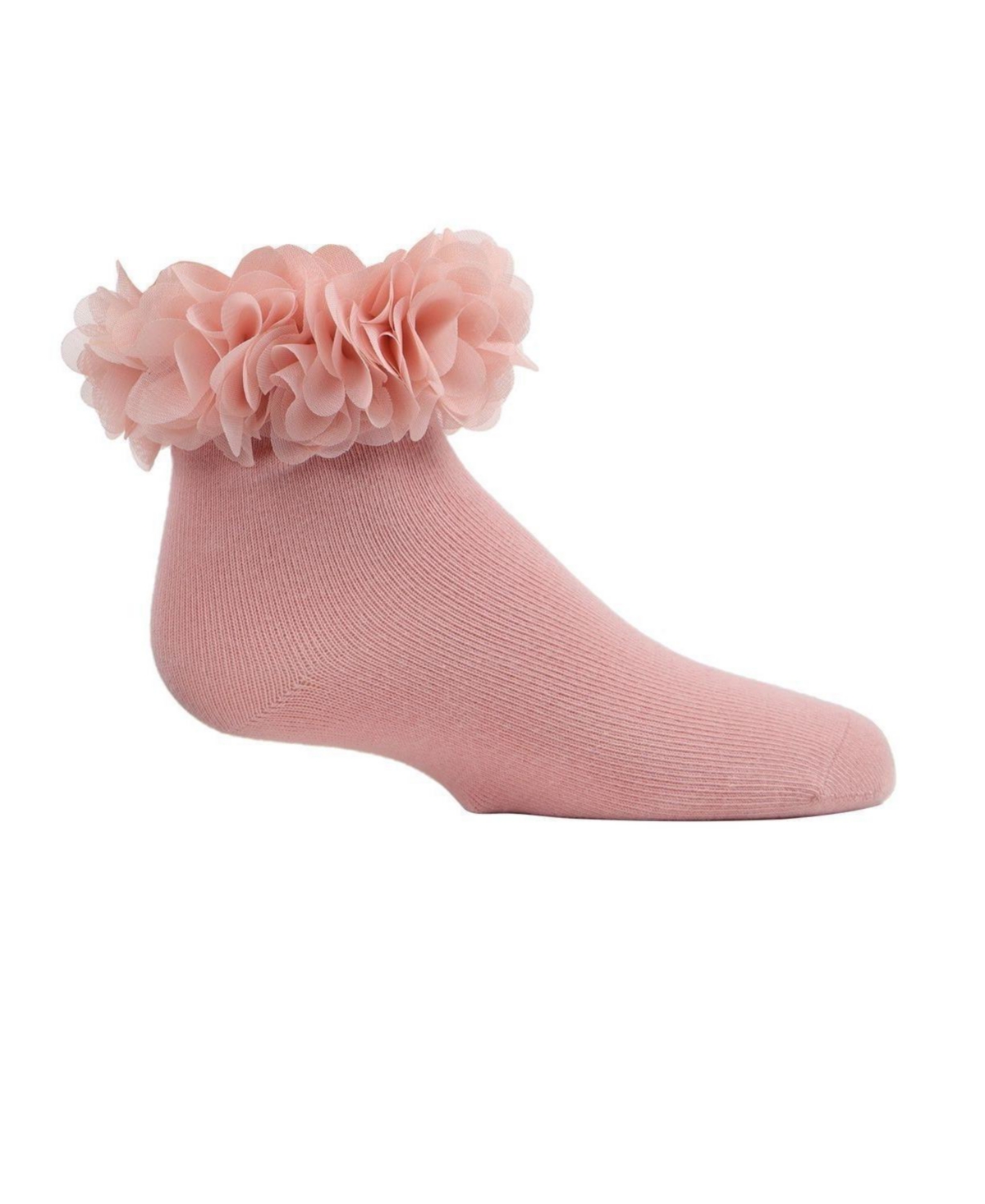 MeMoi Little Girls Floral Halo Cotton Blend Anklet Socks
