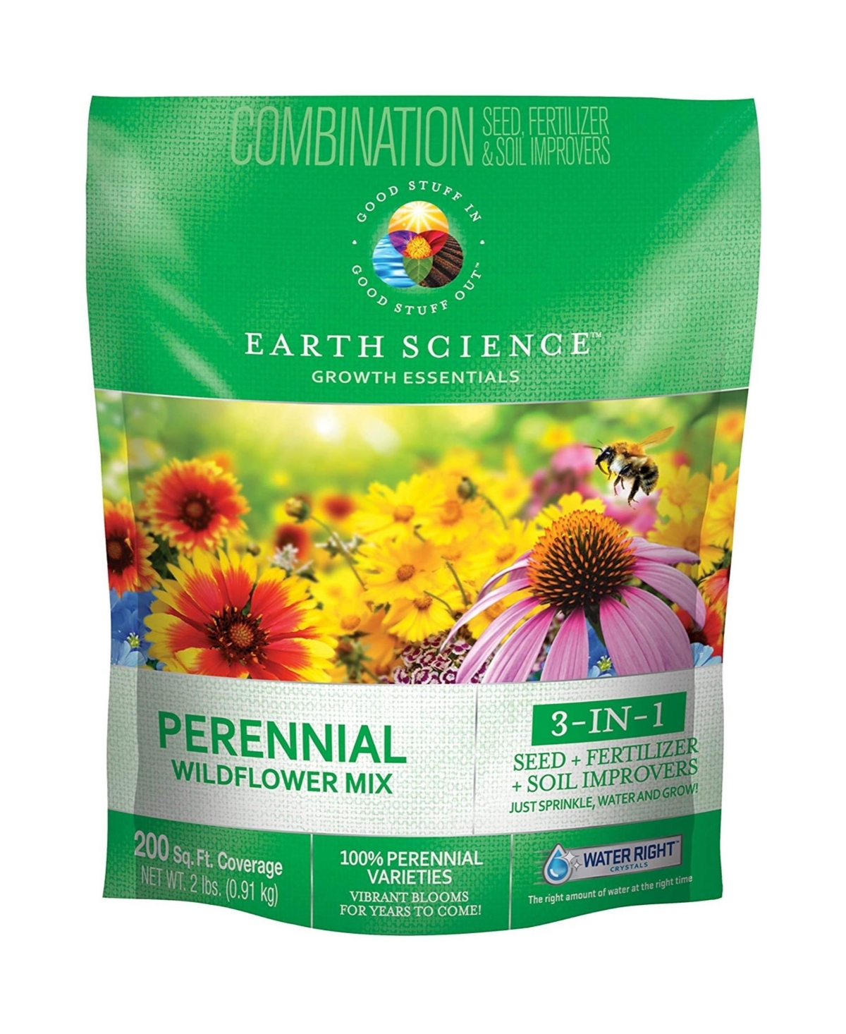 Earth Science Grown Essentials Wildflower Perennial Mix - 2lb bag