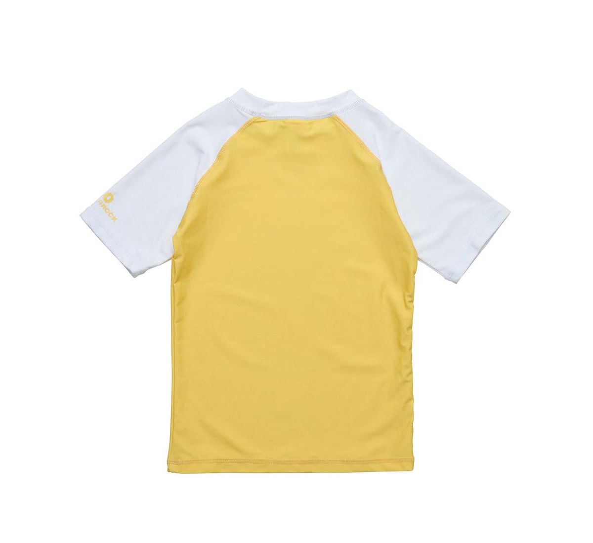 Toddler, Child BoysWhite Sleeve Sustainable Ss Rash Top - Yellow