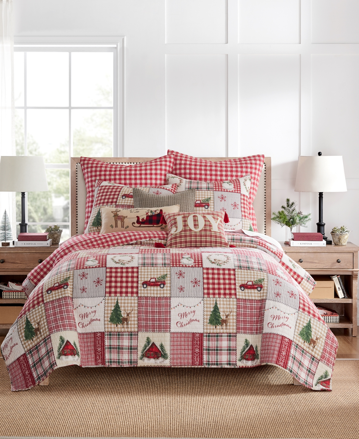 Levtex Home For Christmas Festive Plaid 2-pc. Quilt Set, Twin/twin Xl In Red
