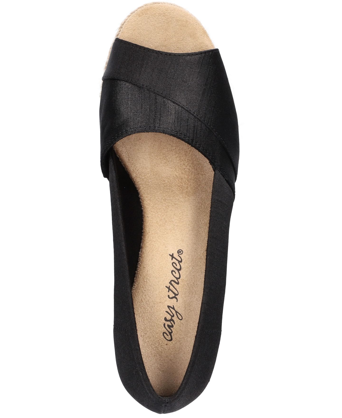 Женские сандалии Easy Street Jasper Super Flex Espadrille, цвет: Чёрный шёлковый — фото 4