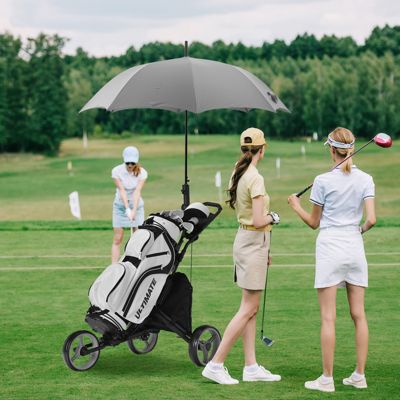 Folding 3 Wheels Golf Push Cart W/Bag Scoreboard
