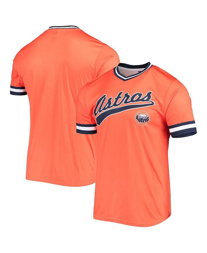 Stitches Men's Orange, Navy Houston Astros Cooperstown Collection V-Neck  Team Color Jersey - Macy's