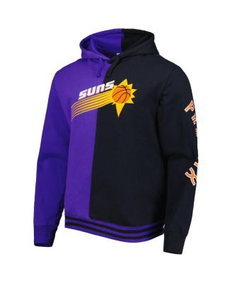 Men's Purple, Black Phoenix Suns Hardwood Classics Split Pullover Hoodie