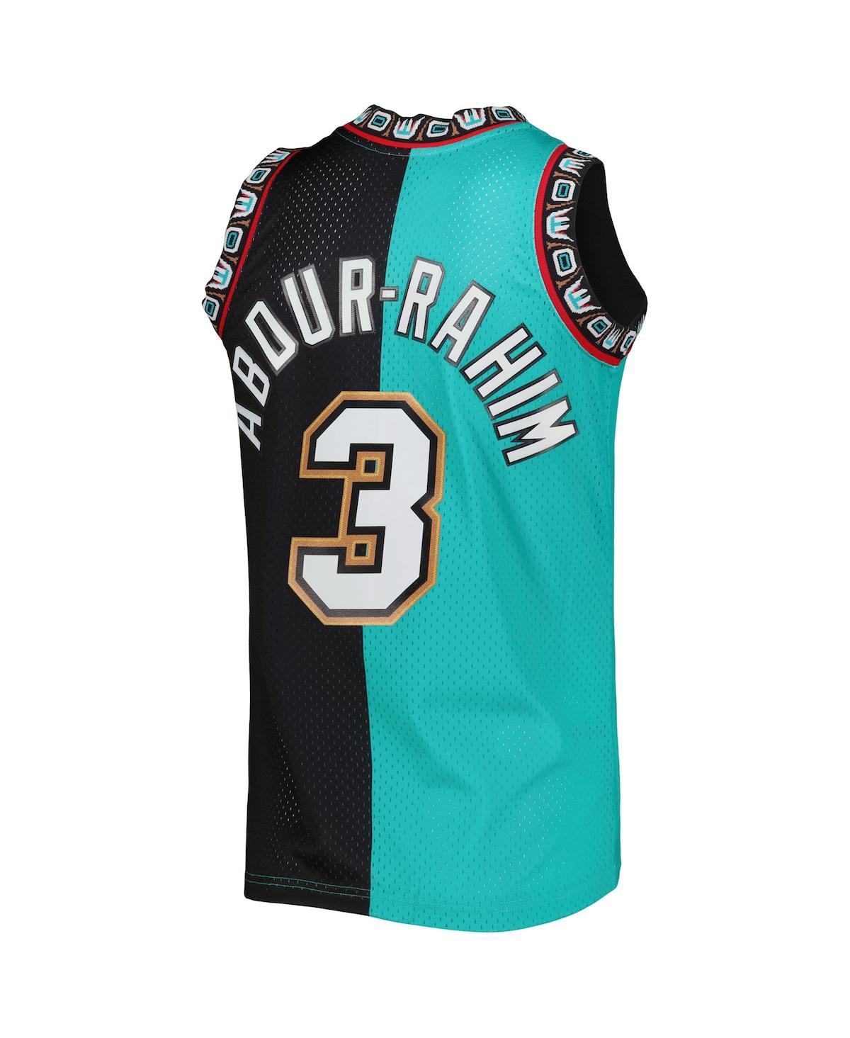 Men's Mitchell & Ness Shareef Abdur-Rahim Black Vancouver Grizzlies Hardwood Classics 1996-97 Split Swingman Jersey - Black