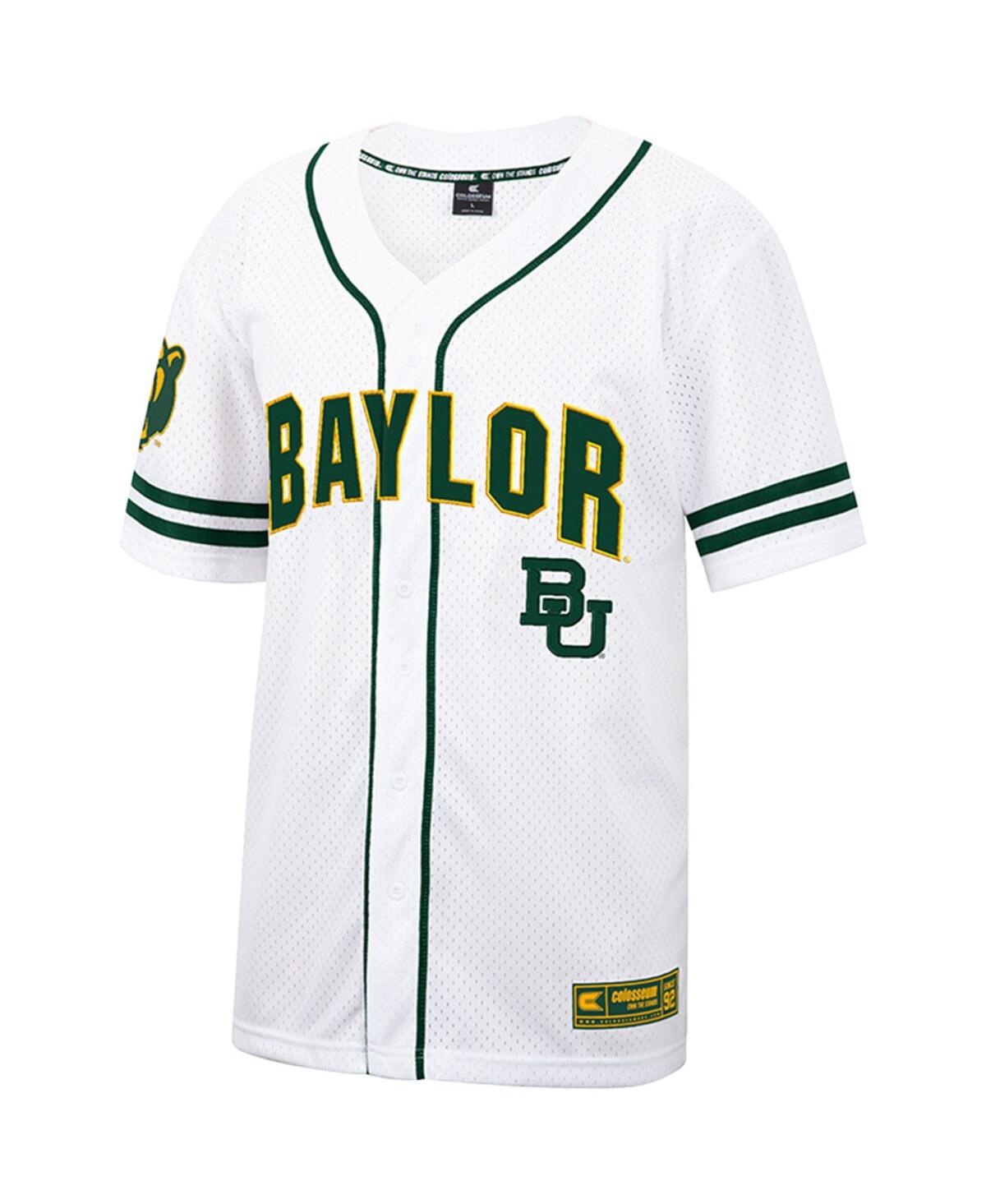 Men's Colosseum Green Baylor Bears Free Spirited Baseball Jersey - Green