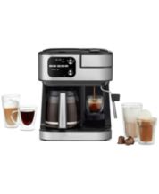 TRU 15-Bar Semi-Automatic All-In-One Espresso Maker with Grinder and  Frother - Macy's