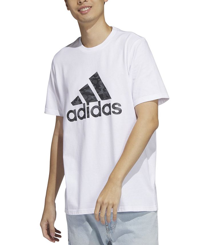 adidas Men's Camo Logo Cotton Short-Sleeve T-Shirt - Macy's