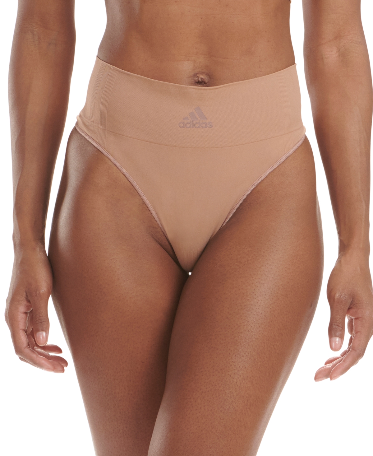Adidas Originals Intimates Women's 720 Degree Stretch Thong Underwear 4a1h01 In Toasted Almond