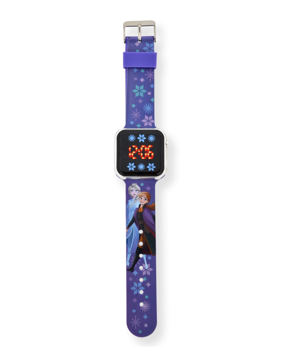 Disney Children's Frozen 2 Light Emitting DiodeSilicone Strap Watch 32mm - Purple