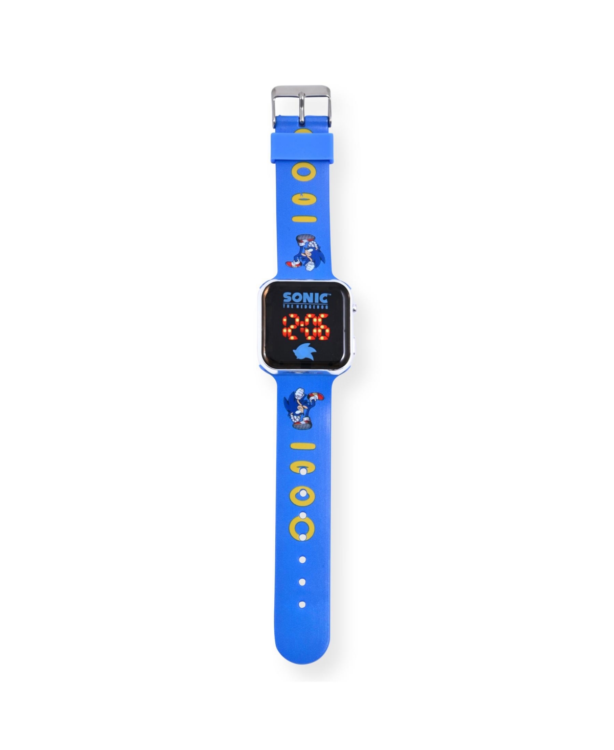 Sega Children's Sonic the Hedgehog Light Emitting DiodeSilicone Strap Watch 32mm - Blue
