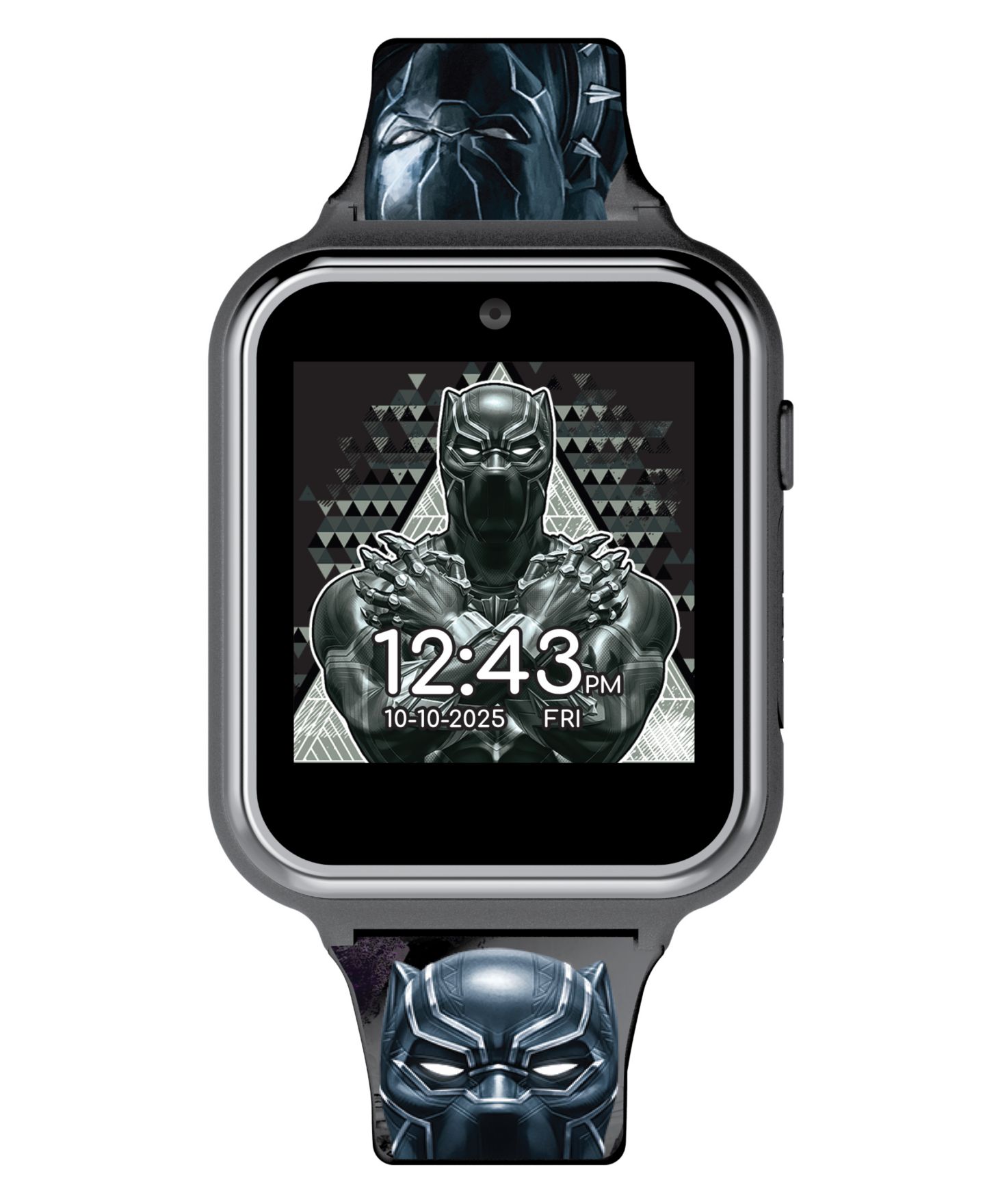 Детские часы Marvel Children's Black Panther Silicone Smart Watch 38mm — фото 1