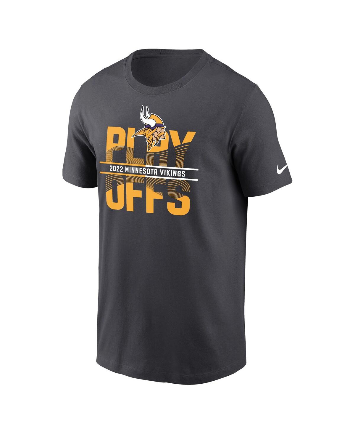 Men's NikeMinnesota Vikings 2022 Nfl Playoffs Iconic T-shirt - Anthracite