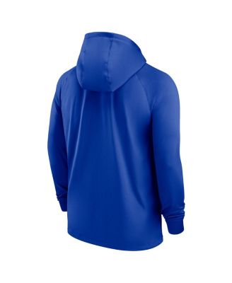 Men's Blue England National Team Strike Raglan Hoodie Full-Zip Track Jacket