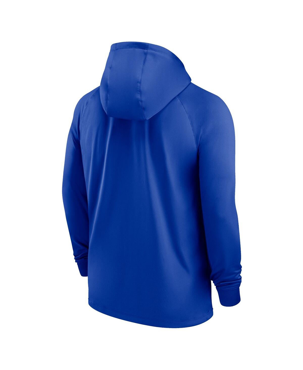 NIKE MEN'S NIKE BLUE ENGLAND NATIONAL TEAM STRIKE RAGLAN HOODIE FULL-ZIP TRACK JACKET 