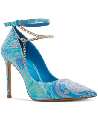 ALDO - Women's Stessyjanex Chained Ankle-Strap Pointed-Toe Pumps