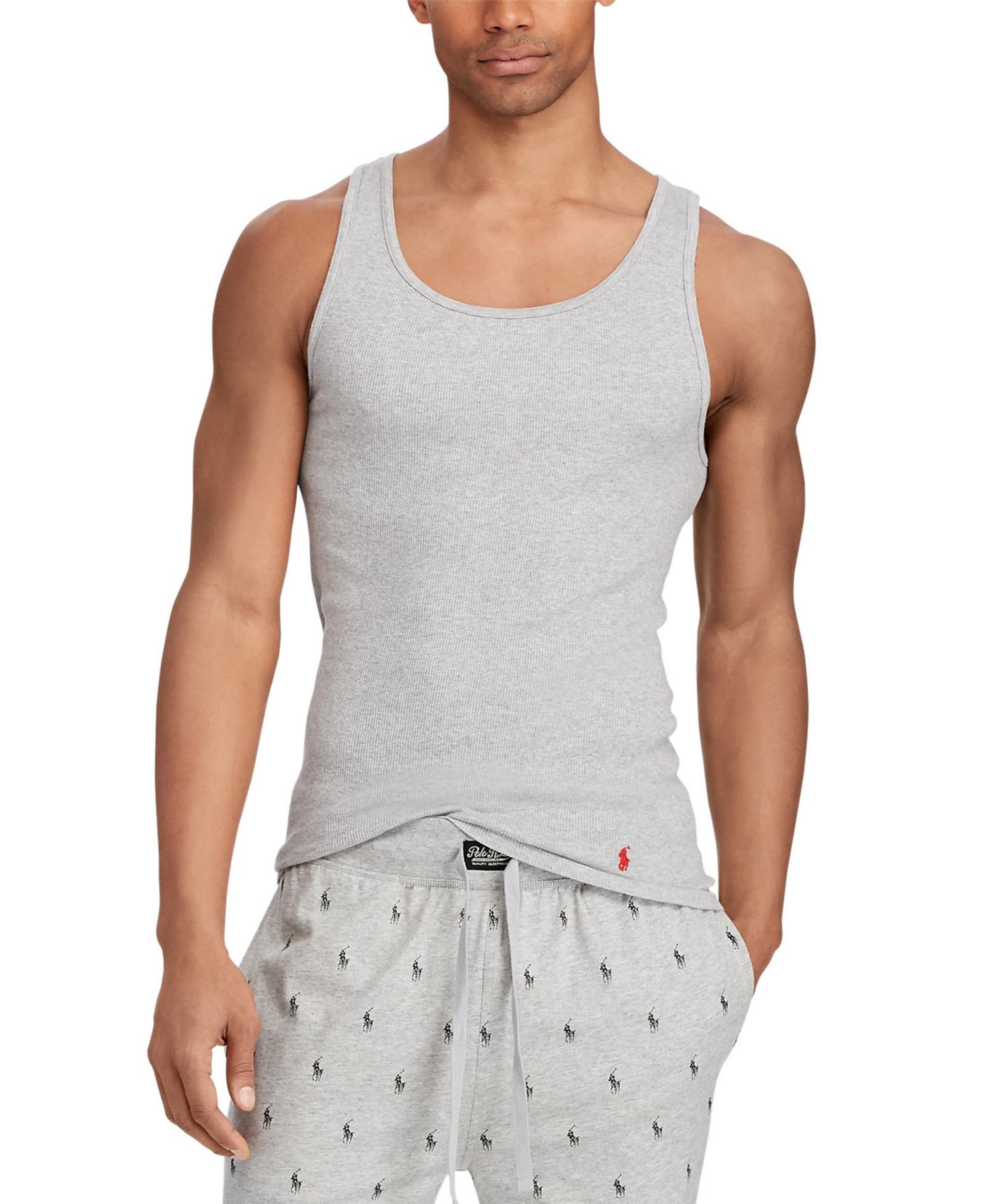 Мужские топы Polo Ralph Lauren 3-Pack Classic-Fit Tank Tops, цвет: Andover / Madison — фото 5