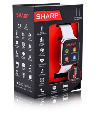 Unisex White Silicone Smart Watch 38mm