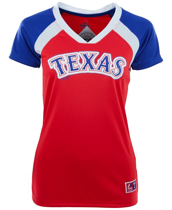 Texas rangers t shirts for women clearance