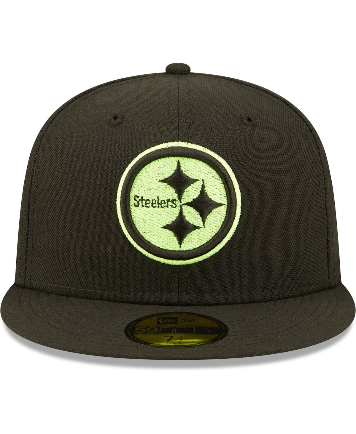 Men's New EraPittsburgh Steelers Super Bowl Xl Summer Pop 59Fifty Fitted Hat - Black