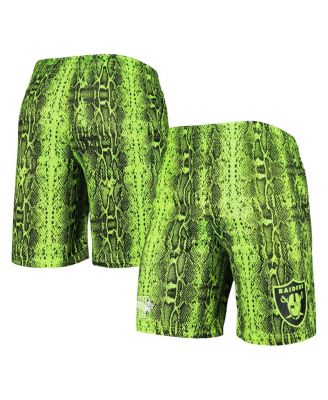 Men's Neon Green Las Vegas Raiders Summer Pop Shorts