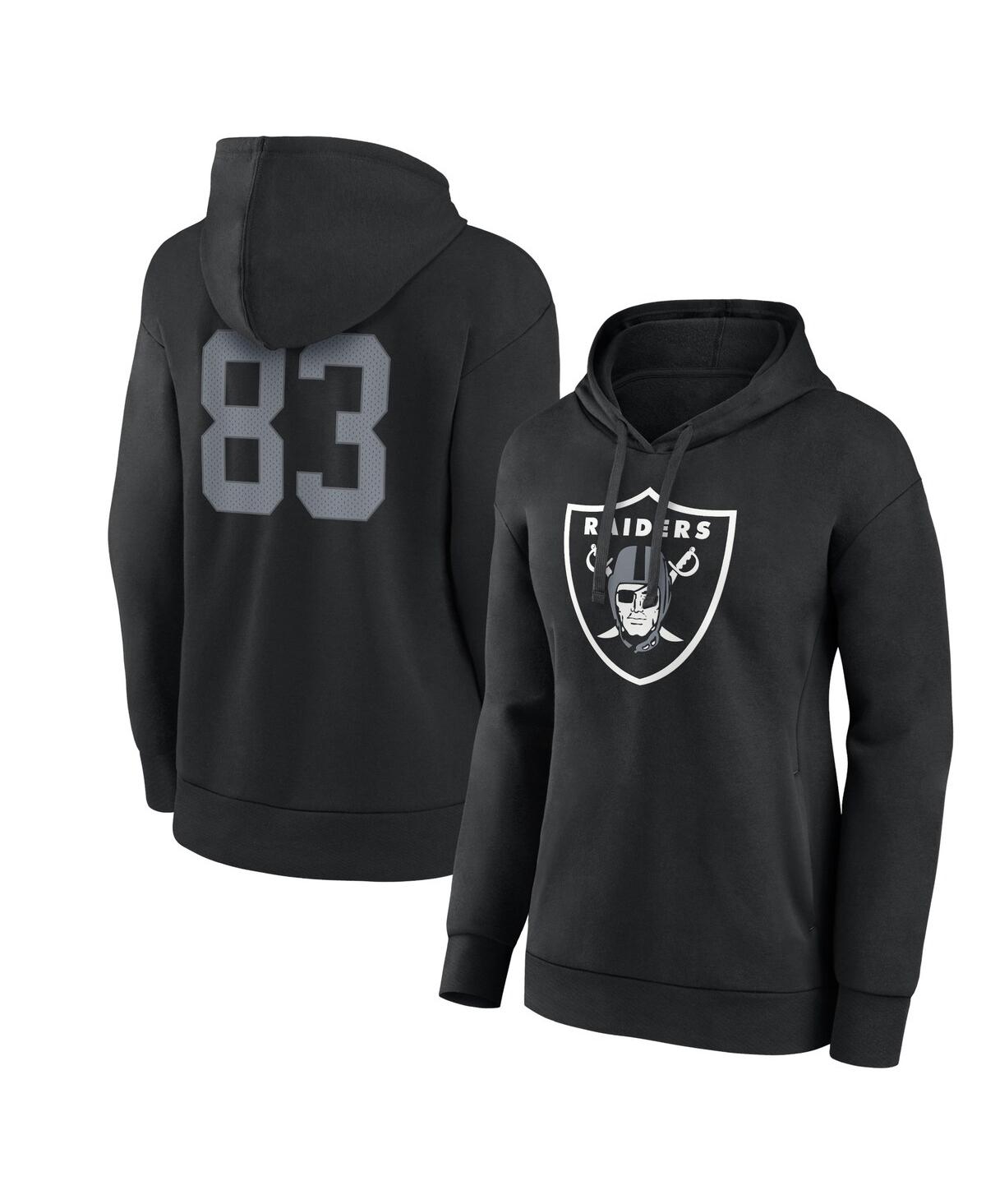 Fanatics Women's  Darren Waller Black Las Vegas Raiders Player Icon Name And Number Pullover Hoodie In Black