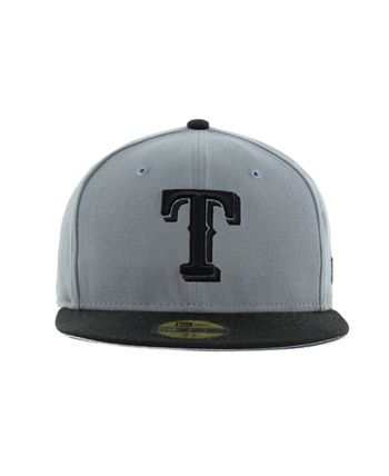 New Era Texas Rangers Black and White Fashion 59FIFTY Cap - Macy's