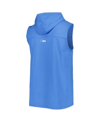 Men's Powder Blue Los Angeles Chargers Relay Sleeveless Pullover Hoodie