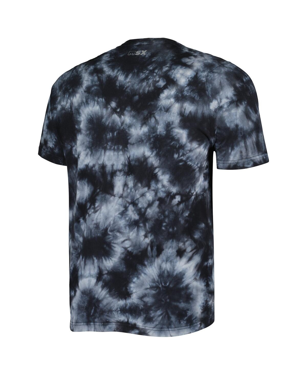 Shop Msx By Michael Strahan Men's  Black Chicago Bears Recovery Tie-dye T-shirt