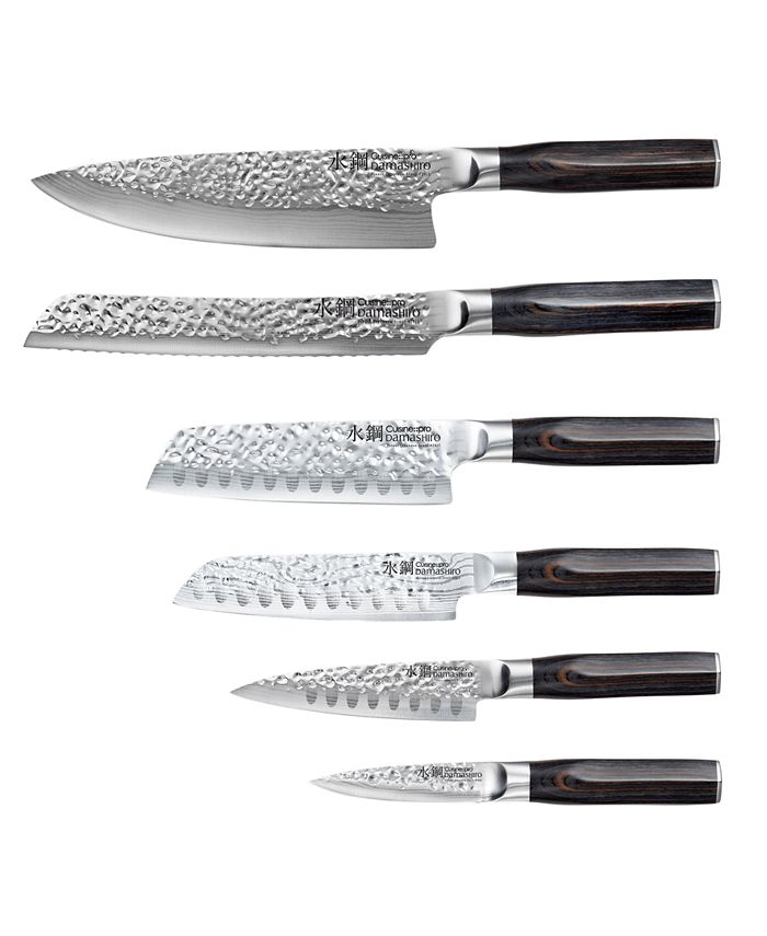 Cuisinepro® Damashiro Emperor Mokuzai Knife Block Set, 7 Piece Macy's