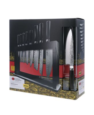 Damashiro Emperor Hisa Knife Block Set, 9 Piece