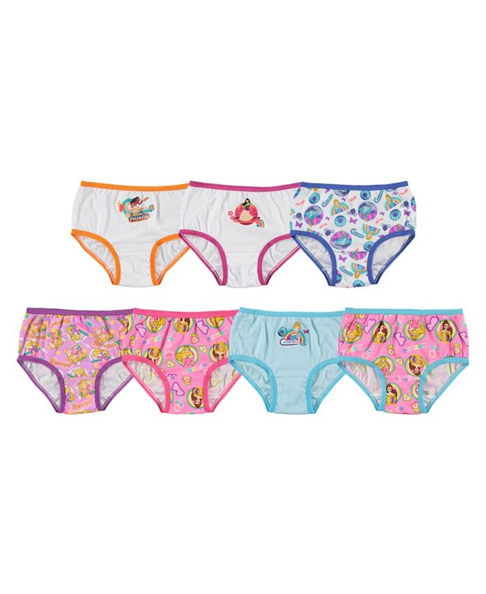 Disney Princesses 7-Pack Cotton Underwear, Toddler Girls - Macy's