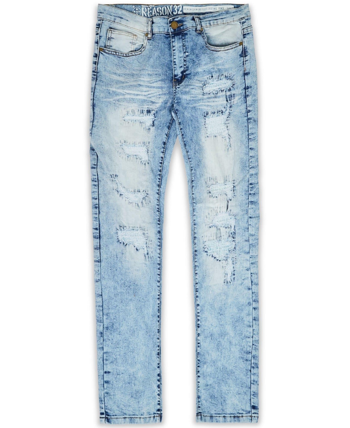 Reason Men's Big And Tall Thomas Skinny Denim Jeans In Blue
