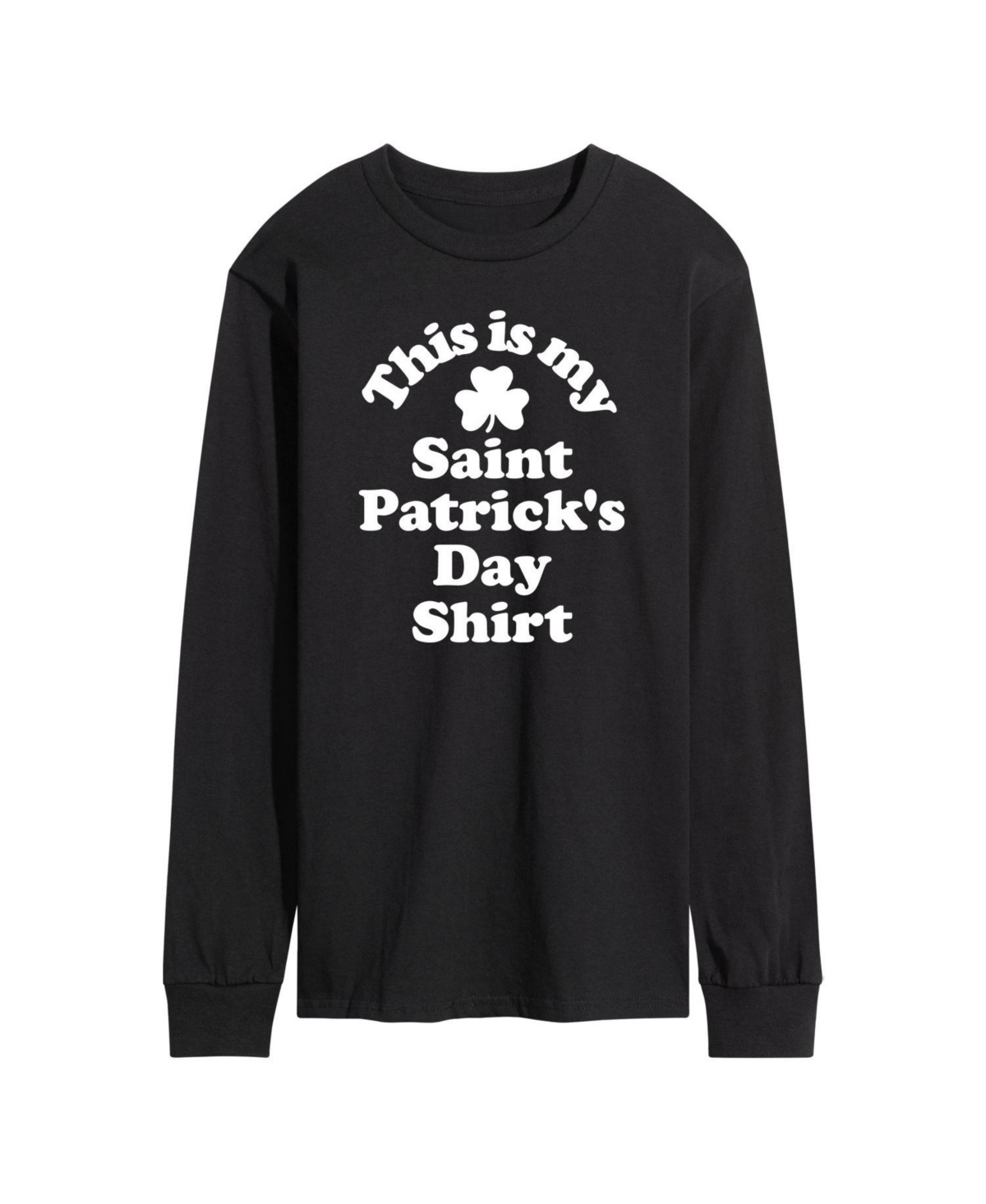 Airwaves Men's St Patricks Day Long Sleeves T-shirt In Black