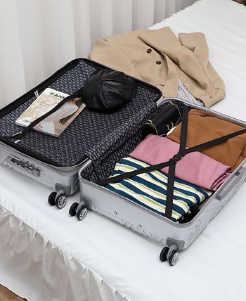Badgley Mischka Snakeskin 3-Piece Expandable Luggage Set - 20454924